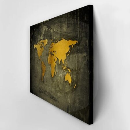 Πινακας σε καμβά GOLDEN WORLD MAP - Πινακες σε καμβα Sticky 2