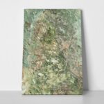 Πινακας σε καμβά GREEN ABSTRACT PALETTE KNIFE