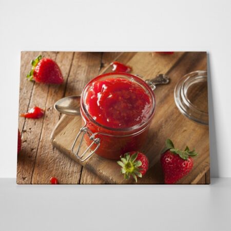 Πινακας σε καμβά HOMEMADE STRAWBERRY - Food and Drink