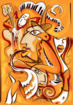 Πινακας σε καμβά JAZZ ABSTRACT