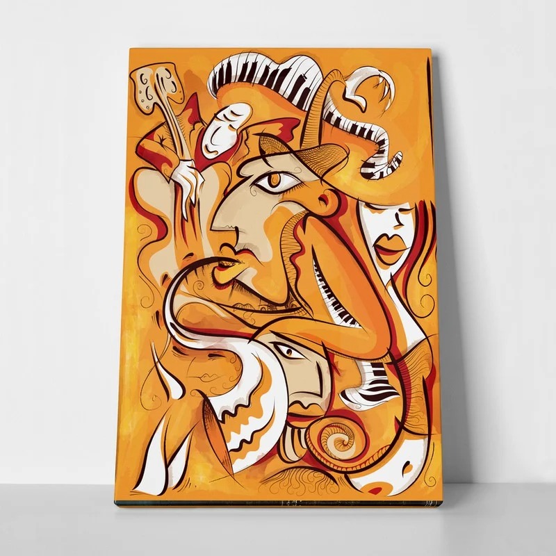 Πινακας σε καμβά JAZZ ABSTRACT