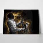 Πινακας σε καμβά JAZZ SAXOPHONE
