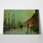 Πινακας σε καμβά JOHN ATKINSON - SHIPPING ON THE CLYDE