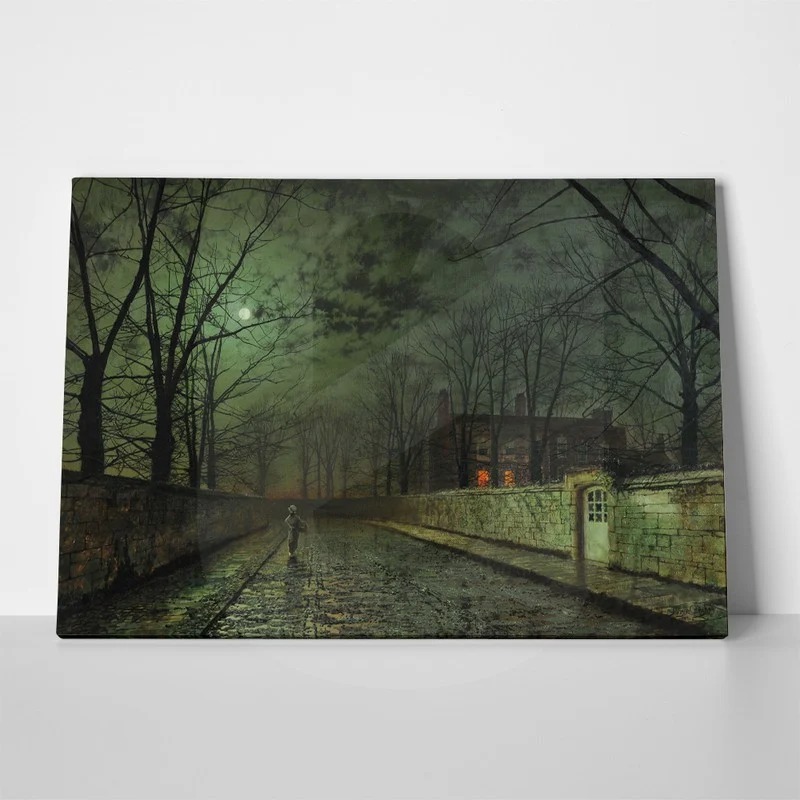 Πινακας σε καμβά JOHN ATKINSON - SILVER MOONLIGHT