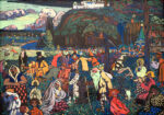 Πινακας σε καμβά KANDINSKY - COLOURFUL LIFE