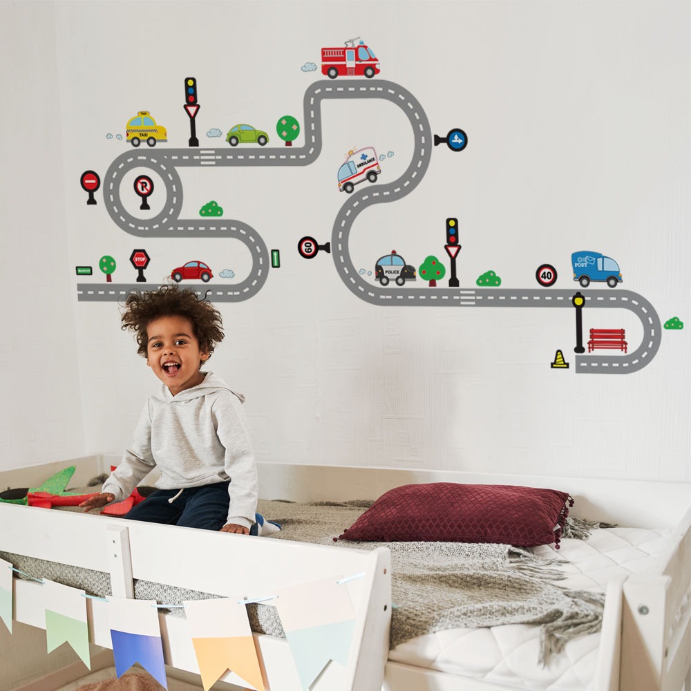 Αυτοκολλητο τοιχου KIDS HIGHWAY
