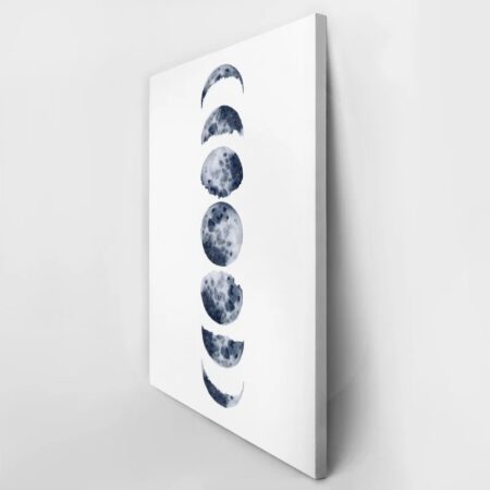 Πινακας σε καμβά MOON PHASES WATERCOLOR - Διαστημα και Τεχνολογια Sticky 3