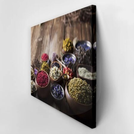 Πινακας σε καμβά NATURAL HERBS MEDICINE - Botanical - Φυτα Sticky 2