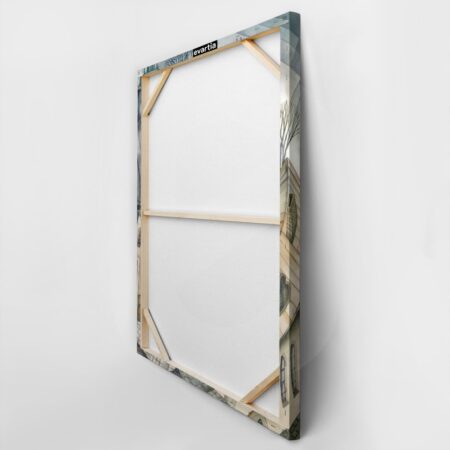 Πινακας σε καμβά OLD TOWN CUBISTIC BEIGE GREY - Εργα Τεχνης Sticky 3