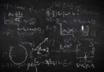 Πινακας σε καμβά PHYSICAL FORMULAS CHALKBOARD