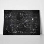 Πινακας σε καμβά PHYSICAL FORMULAS CHALKBOARD