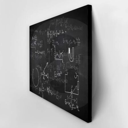 Πινακας σε καμβά PHYSICAL FORMULAS CHALKBOARD - Επιστημη και Υγεια Sticky 2