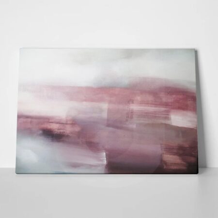 Πινακας σε καμβά PINK - GREY ABSTRACT ART - Αφηρημενα και Abstract