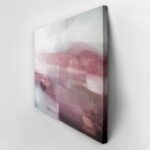 OUTLET Πίνακας σε καμβά PINK – GREY ABSTRACT ART 80x50cm