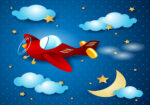 Πινακας σε καμβά RED AIRPLANE
