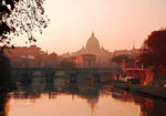 Πινακας σε καμβά ROME SUNSET