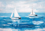 Πινακας σε καμβά SAILBOATS OIL PAINTING