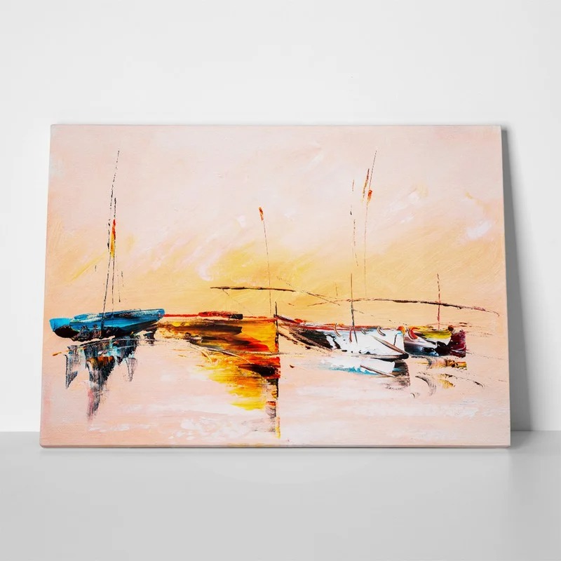Πινακας σε καμβά SAILING BOATS OIL PAINTING 2