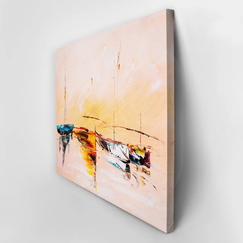 Πινακας σε καμβά SAILING BOATS OIL PAINTING 2