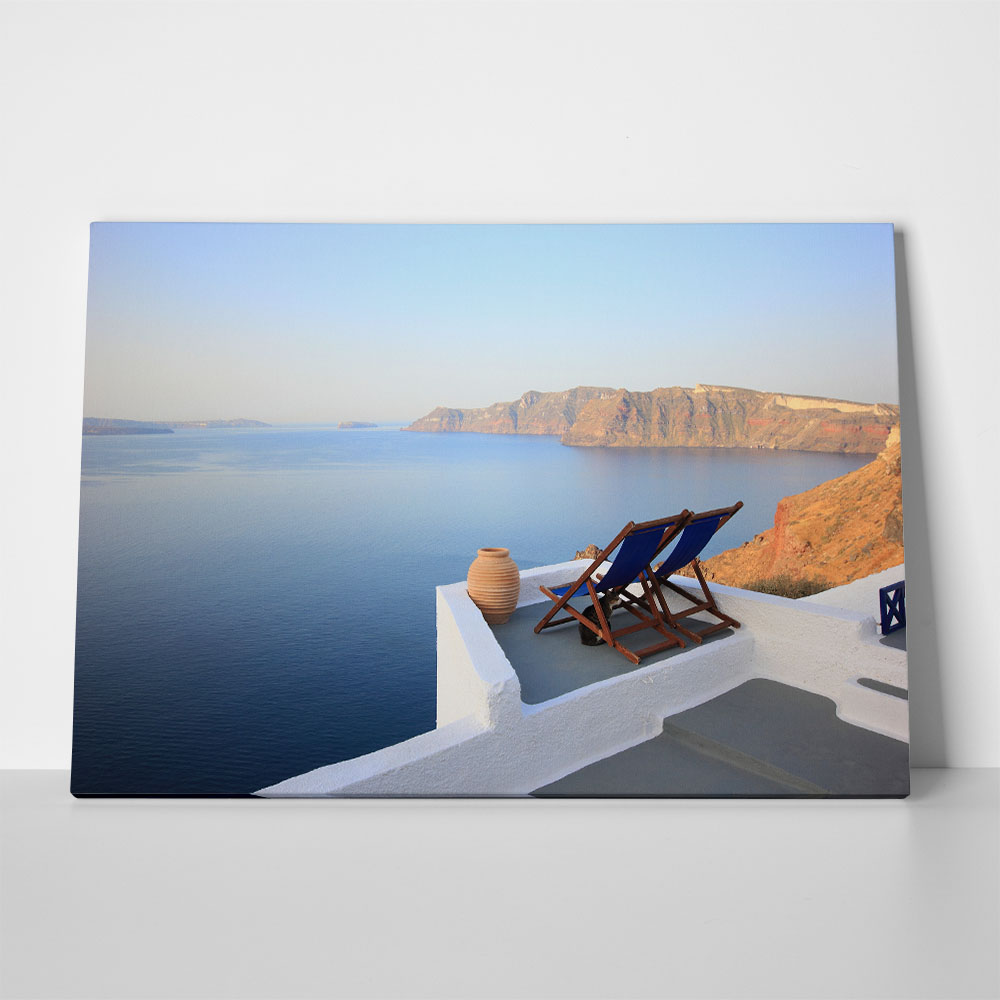 Πινακας σε καμβά SANTORINI