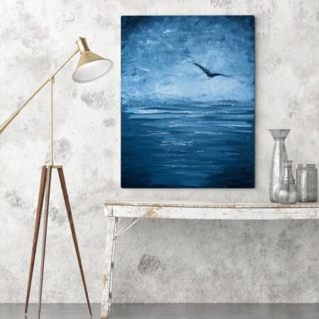 Πινακας σε καμβά SEAGULL OVER SEA