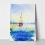 Πινακας σε καμβά SEA WATERCOLOR PAINTING