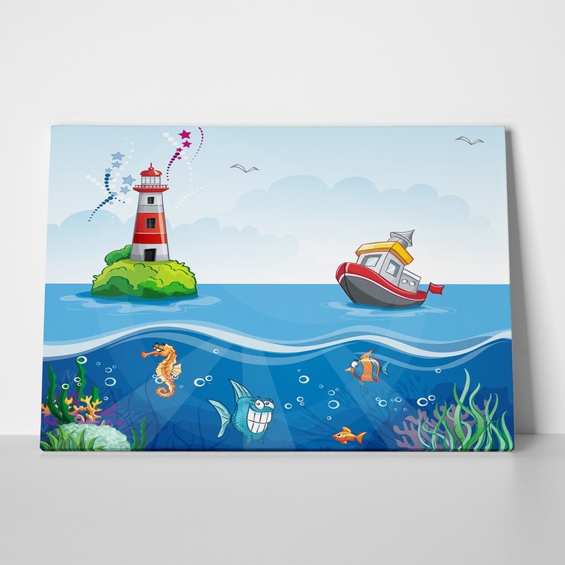Πινακας σε καμβά SHIP AT SEA