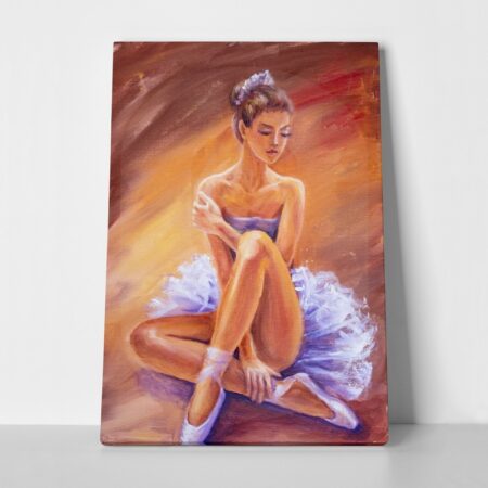 Πινακας σε καμβά SITTING BALLERINA 2 - Χορος