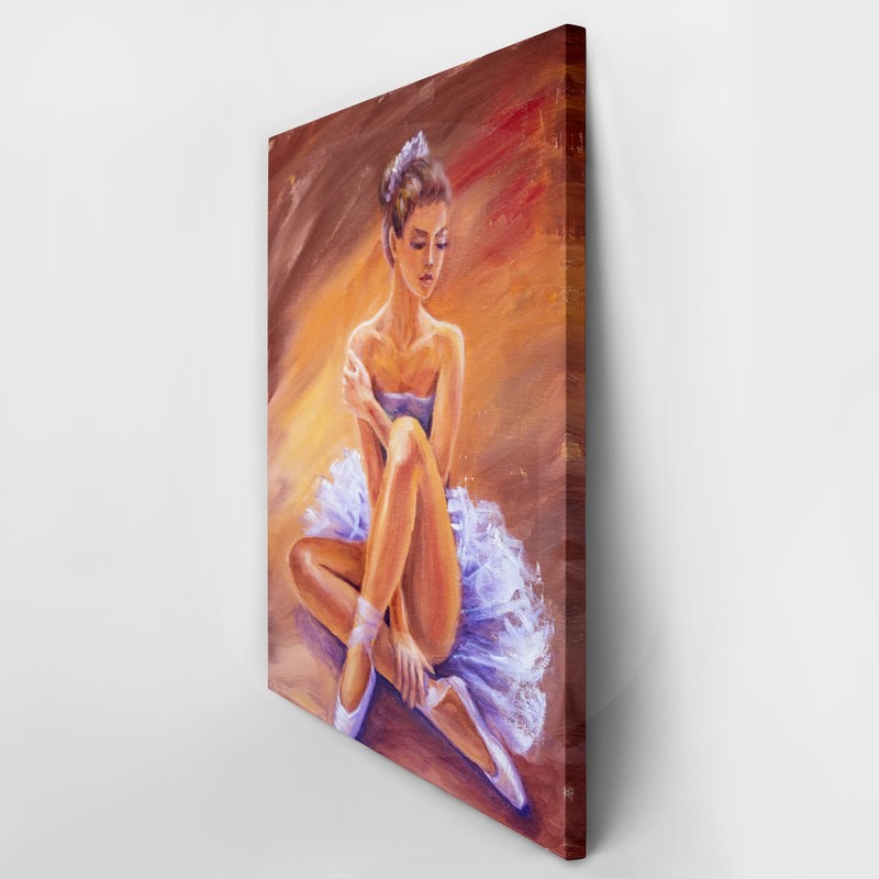 Πινακας σε καμβά SITTING BALLERINA 2