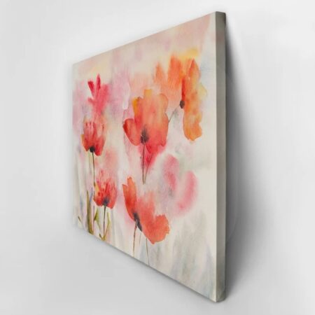 Πινακας σε καμβά STYLIZED POPPY FLOWERS FIELD - Παπαρουνες Sticky 3