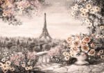 Πινακας σε καμβά SUMMER IN PARIS SEPIA