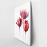 Πινακας σε καμβά TULIPS FLOWERS WATERCOLOR