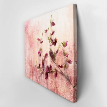 Πινακας σε καμβά TWIG OF FLOWERS ON GRUNGE BACKGROUND - Τριανταφυλλα Sticky 1