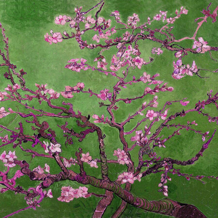 Πινακας σε καμβά VAN GOGH - ALMOND BLOSSOM GREEN - Vincent Van Gogh Sticky 5