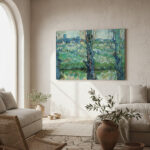 Πινακας σε καμβά VAN GOGH - ORCHARD IN BLOSSOM WITH VIEW OF ARLES