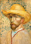 Πινακας σε καμβά VAN GOGH - SELF PORTRAIT WITH HAT