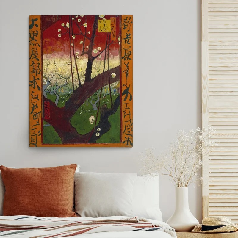 Πινακας σε καμβά VAN GOGH - JAPONAISERIE FLOWERING PLUM TREE
