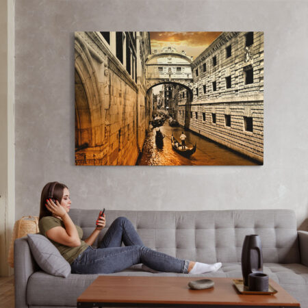Πινακας σε καμβά VENICE BRIDGE - Πλωτα