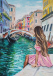 Πινακας σε καμβά VENICE GIRL