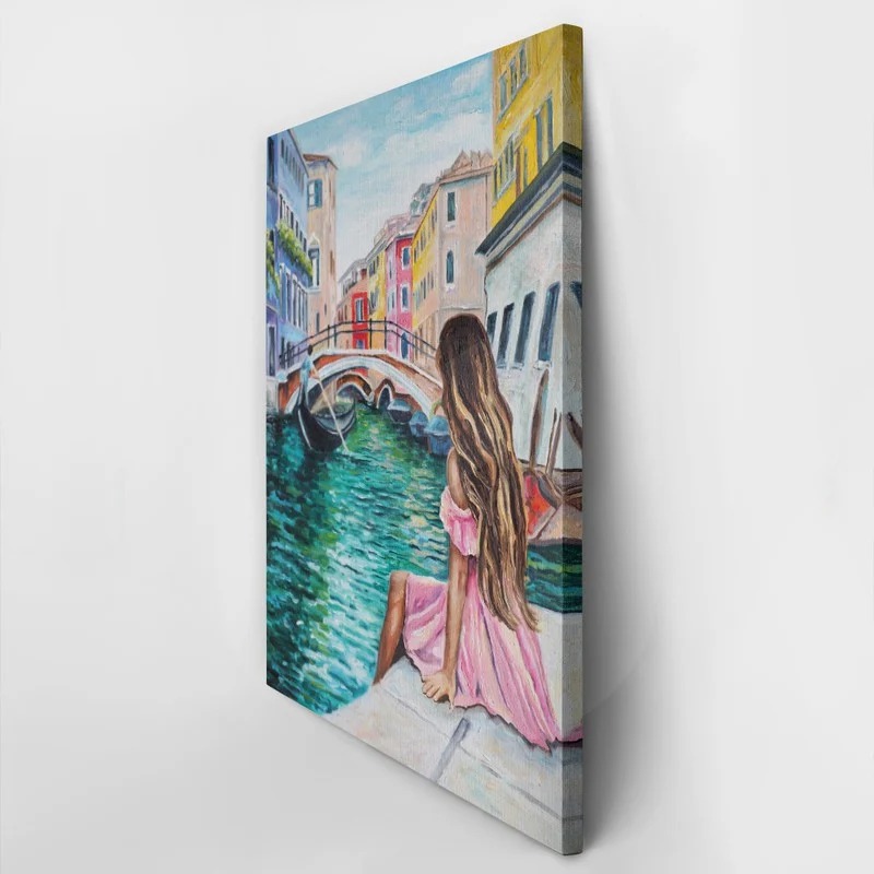 Πινακας σε καμβά VENICE GIRL