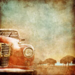 Πινακας σε καμβά VINTAGE CAR 2