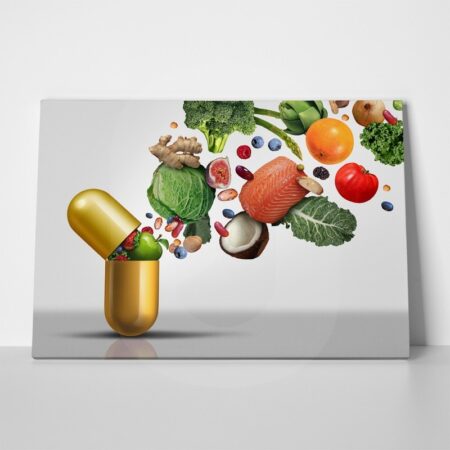 Πινακας σε καμβά VITAMIN SUPPLEMENTS IN CAPSULE - Food and Drink