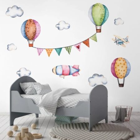 Αυτοκόλλητο τοίχου WATERCOLOR BALLOONS - Βρεφικα & Παιδικά