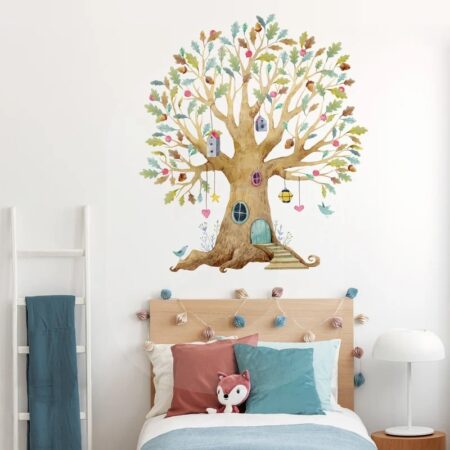 Αυτοκολλητο τοιχου WATERCOLOR TREE HOUSE - Βρεφικα & Παιδικά