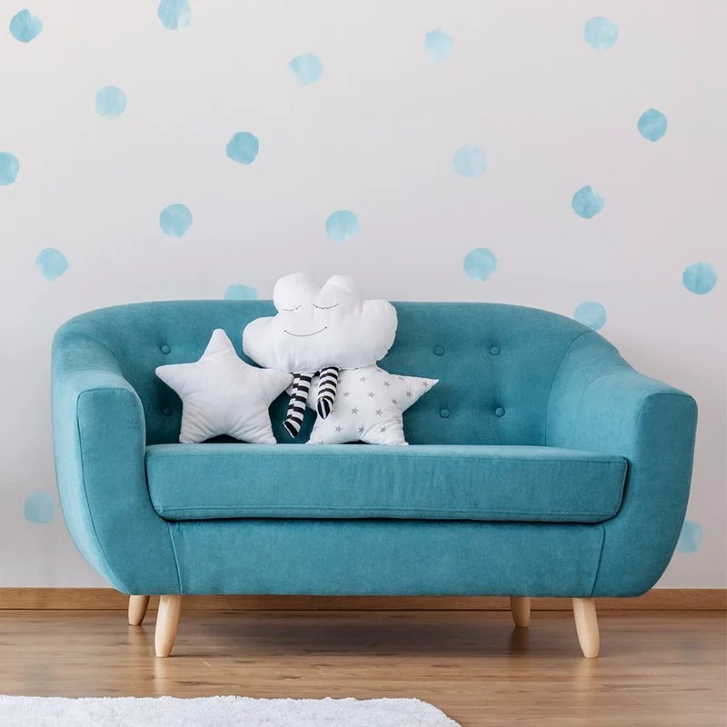 Αυτοκόλλητο τοίχου WATERCOLOR POLKA DOTS