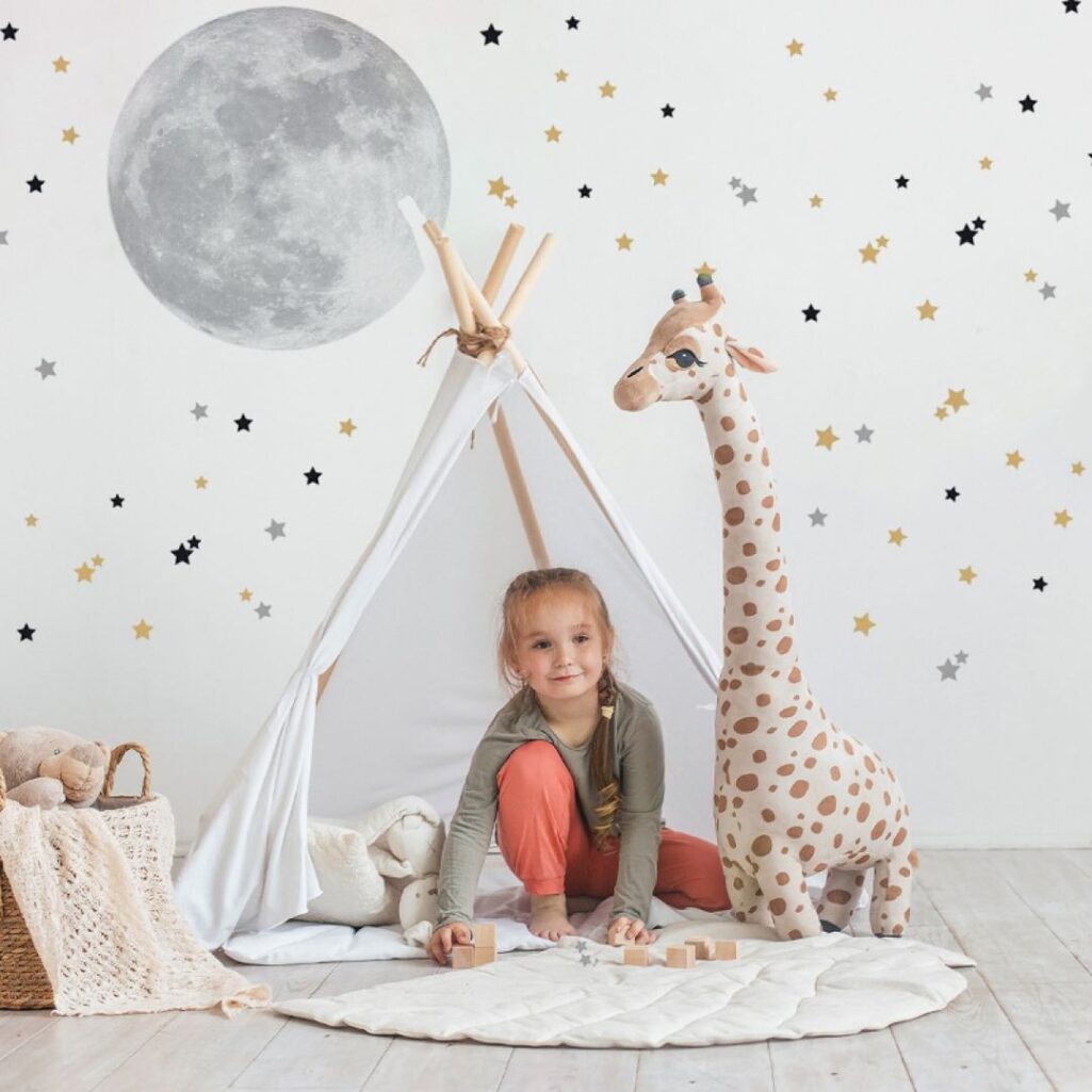 Αυτοκολλητο τοιχου CUTE MOON AND STARS