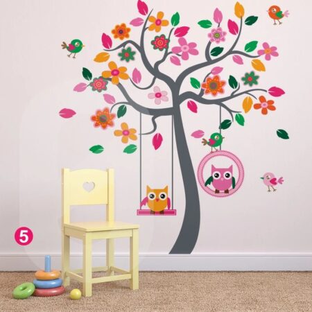 Αυτοκόλλητο τοιχου BIRDS TREE - Βρεφικα & Παιδικά Sticky 4