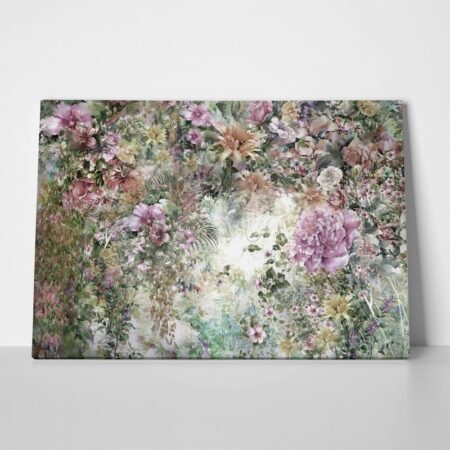 Πινακας σε καμβά ABSTRACT FLOWERS 5 - Floral - Λουλουδια