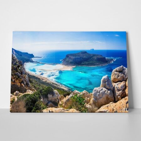Πινακας σε καμβά AMAZING SCENERY GREEK ISLANDS BALOS BAY CRETE - Παραλιες