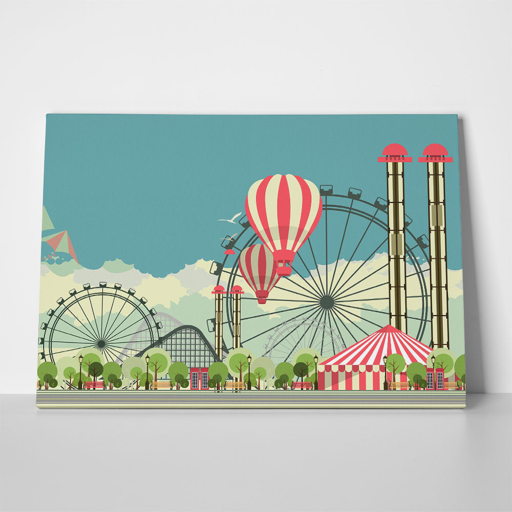Πινακας σε καμβά AMUSEMENT PARK